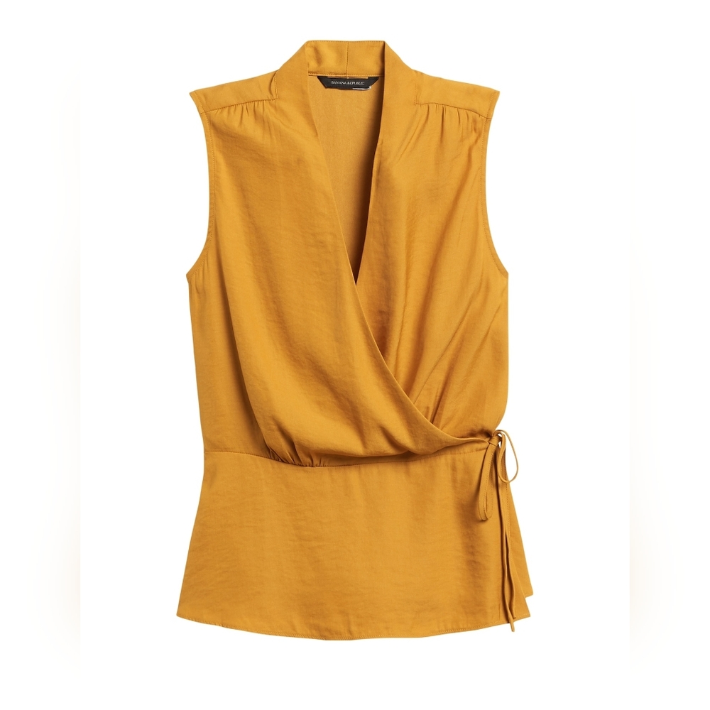 Banana Republic Sleeveless Wrap Top